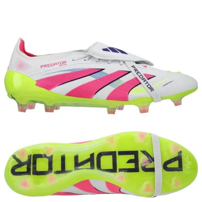 adidas Predator Elite Fold-over Tongue FG Celestial Victory - Footwear White/Lucid Pink/Lucid Lemon