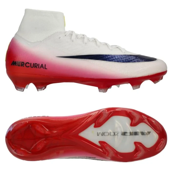 Nike Air Zoom Mercurial Superfly 10 Elite FG Fear Nothing - White/University Red/Dark Obsidian