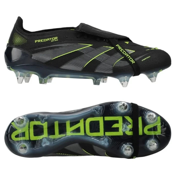 adidas Predator Elite Fold-over Tongue SG Electric Stealth - Core Black/Carbon/Lucid Lemon