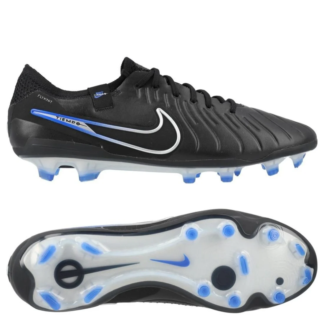 Nike Tiempo Legend 10 Elite FG Shadow - Black/Chrome/Hyper Royal