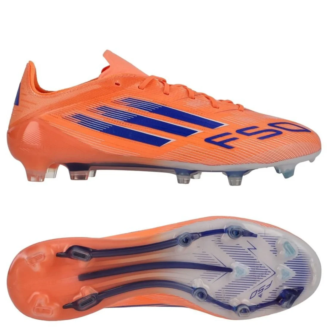 adidas F50 Elite FG Coral Blaze - Beam Orange/Lucid Blue/Footwear White