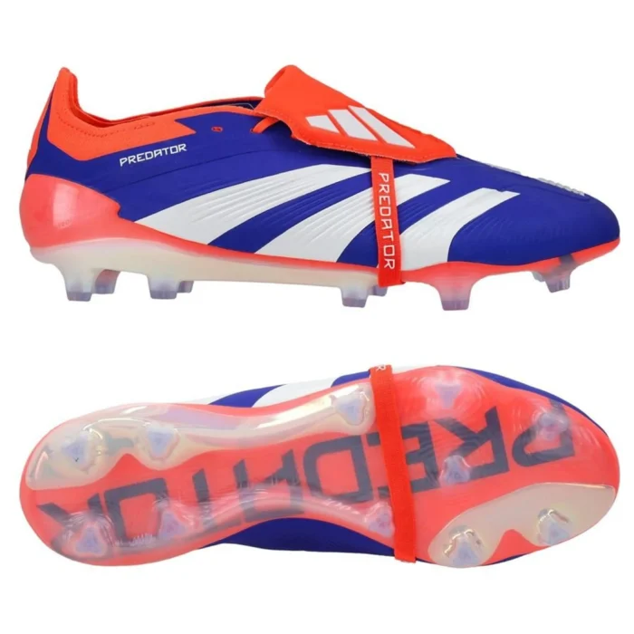 adidas Predator Elite Fold-over Tongue FG Advancement - Lucid Blue/Footwear White/Solar Red