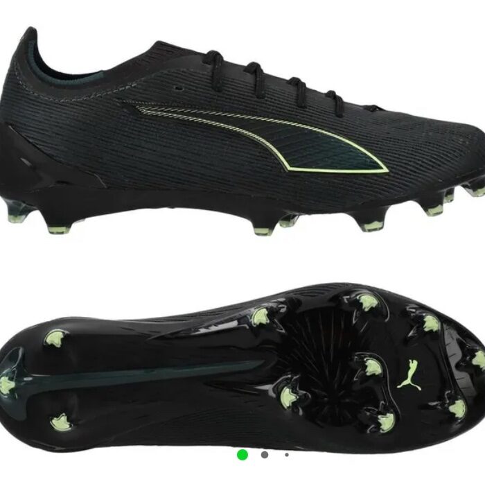 PUMA ULTRA 6 ULTIMATE FG ECLIPSE - PUMA BLACK/FIZZY LIGHT/GREEN TERRAIN