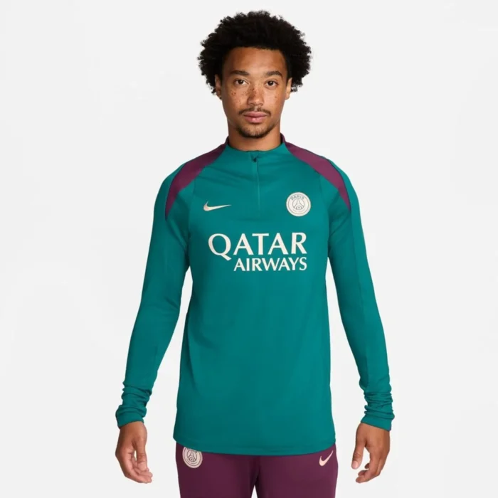 Paris Saint Germain Training Shirt Dri-FIT Strike Drill - Geode Teal/Bordeaux/Guava Ice